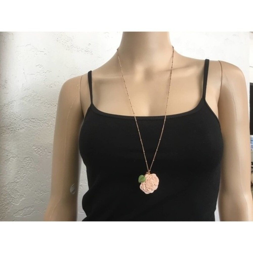 Peony Pendant Necklace - Picture 3 of 4